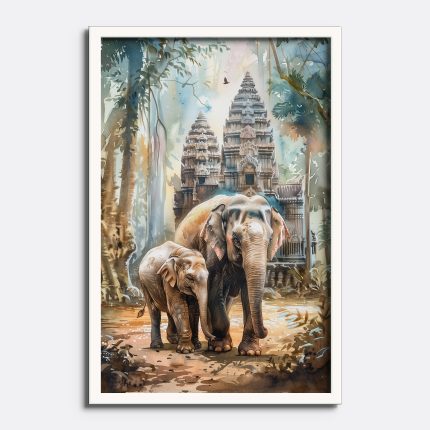 Watercolor Elephant Art